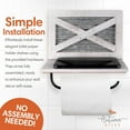 thumbnail image 3 of Autumn Alley White Barn Door Rustic Farmhouse Toilet Paper Holder with Phone Holder Shelf - Farmhouse Bathroom Accessories, 3 of 7