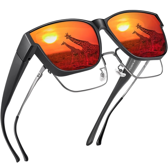 Gafas de Sol Polarizadas Peekaco UV400 para Usar Sobre Anteojos para Hombre y Mujer