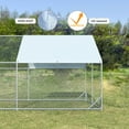 thumbnail image 2 of DreamCurship Large Metal Chicken Coop, Outdoor Walking Poultry Cage, Chicken Runs Hen House Rabbits Habitat Cage with Waterproof and Anti-UV Cover for Yard Outdoor Farm, 2 of 6