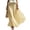 Yellow, variant on Striped Maxi Skirts for Women Flowy Loose Fit Elastic Waist A-Line Long Skirts Summer Casual Beach Vacation Skirts, L