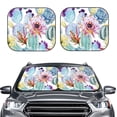 thumbnail image 2 of Goofa Cactus Pattern 2 Piece Car Windshield Sun Shade Foldable | Front Windshield Shade for Sun, Heat and UV Rays | Sunshade for Car Front Window-Large, 2 of 7