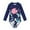 #01-Dark Blue, variant on Bathing Suits for Girls One Piece, Toddler Girls Swimsuits 2T Sun Protection Quick Dry Swimsuits Ruffle Girls' Swimwear Tropical Summer Vacation Pool Outfit