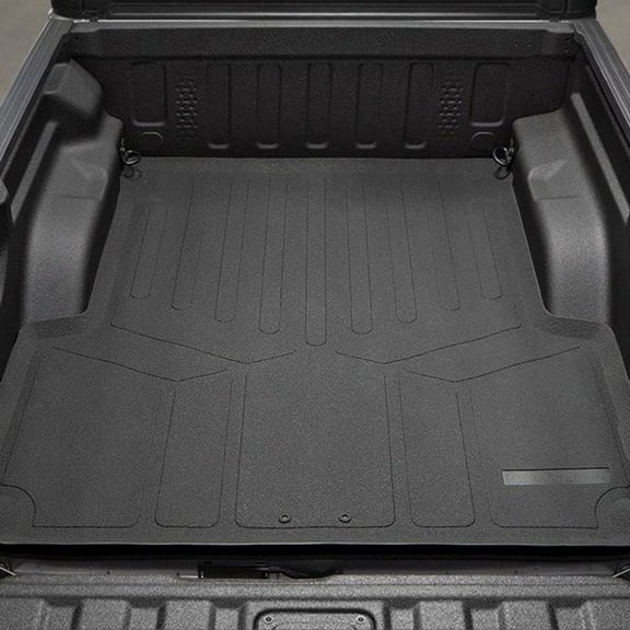 SMARTLINER Custom Fit Truck Rugged Rubber Bed Mat Compatible With 2015-2022 Ford F150 Only Fits SuperCrew 5'5" Short Bed
