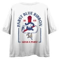 thumbnail image 3 of Pabst Blue Ribbon Grab A Pabst Women's White Crop Tee-XXL, 3 of 4