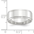 thumbnail image 3 of 10KW 8mm Flat with Step Edge Band Size 9 Size 9, 3 of 3