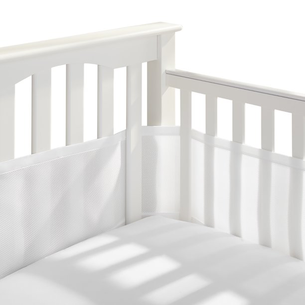 BreathableBaby Breathable Mesh Crib Liner Classic Collection White