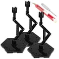 thumbnail image 1 of TWKUPWO Modèle de Collection Support d'Affichage Modèle Gundam Support de Figurine Compatible avec Modèles Universels MG RG HG Support 3sets Noir, 1 of 1