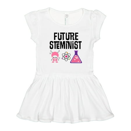 

Inktastic Science Gift Future STEMinist Scientist for Girls Girls Toddler Dress