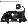 thumbnail image 4 of Spec-D Tuning Black Headlights Compatible with 1997-2004 Dodge Dakota, 1998-2003 Dodge Durango, L+R Pair 1PC Style Headlamps Assembly, 4 of 6