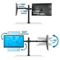 thumbnail image 4 of Mount-It! Dual Monitor Desk Mount, 32" Max Screen Size, Full Motion Monitor Stand, 4 of 10