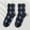 Black, variant on LYXSSBYX Fuzzy Socks for Women Women Fashion Argyle Pattern Print England Style Cotton Middle Tube Socks