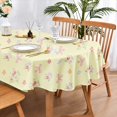 thumbnail image 2 of Rdsfhsp Oval Tablecloth, Soft Pink Floral Table Cover for Kitchen Dining Table, Washable Decorative Tablecloth, Reusable Table Protector, Vintage Garden Decor, 2 of 4