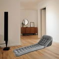thumbnail image 2 of koolsoo Matelas Pneumatique de Camping Gonflable en Flocage Lit de Randonnée Randonnée Voyage Sac à Dos Gris Valve d'Air, 2 of 8