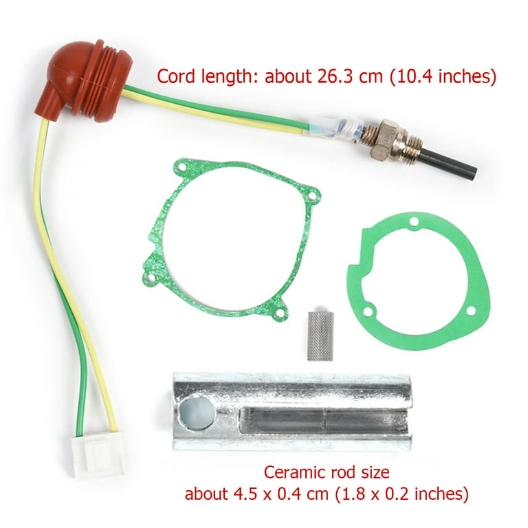 Relax love Car Air Diesel Heater Service-Kit Parts Glow Plug + Filter+  Gasket + Wrench Air Diesel Parking Heater Part for Eberspacher D2 D4, D4S,  Other Heaters 