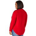 thumbnail image 2 of Ashley Stewart Women's Plus Size Merry Every Thing Hi Low Sweatshirt, 2 of 3