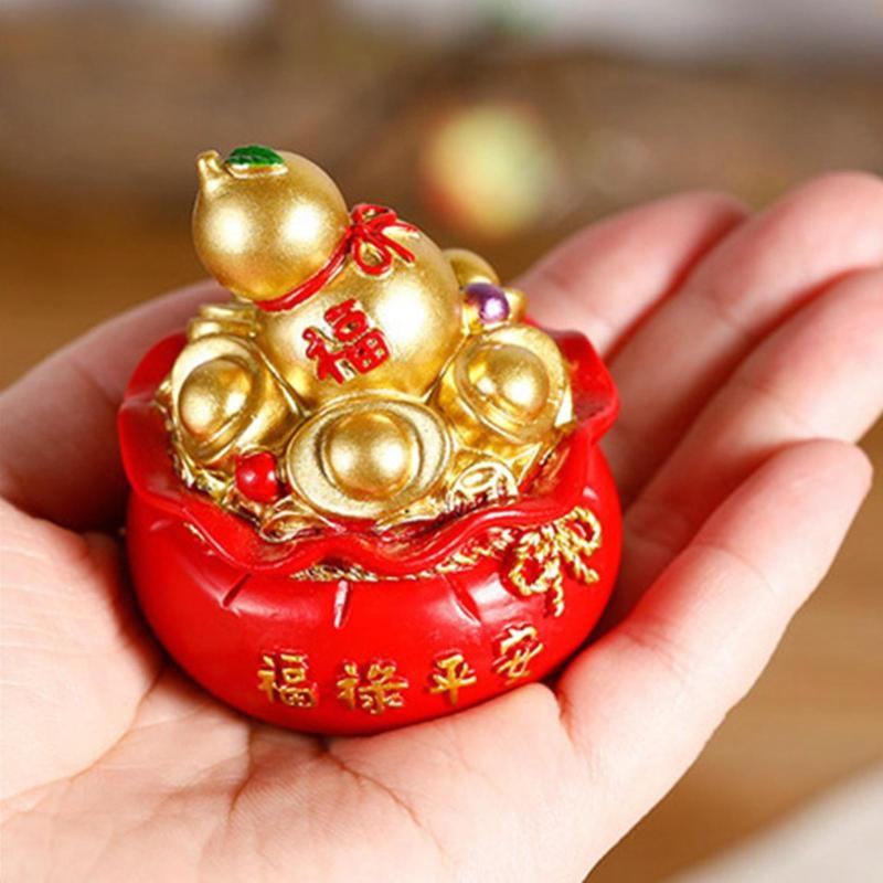 Chinese Fengshui Gold Ingot Lucky Money Bag Home/office - Etsy