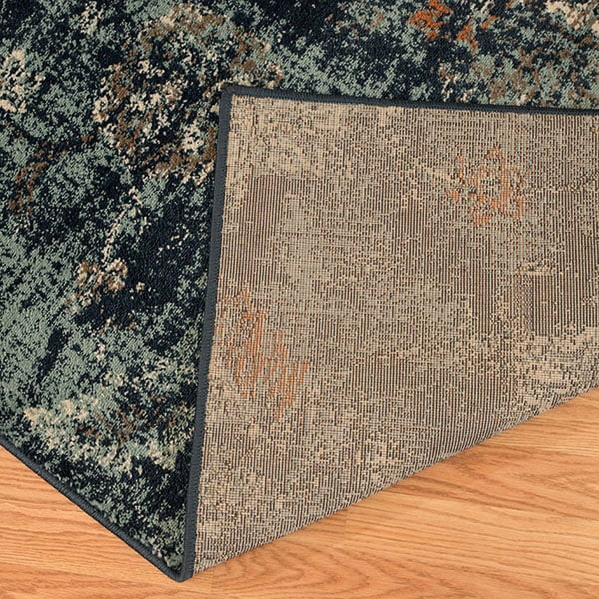 United Weavers Amarna Via Vicoasa Distressed Blue Woven Olefin Area Rug or Runner