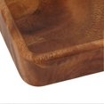 thumbnail image 3 of Walnut Fruit Plate Smooth Textured Elegant Wood Serving Tray for Snack Fruit Nut Kitchen Utensils Square 15x15cm, 3 of 4