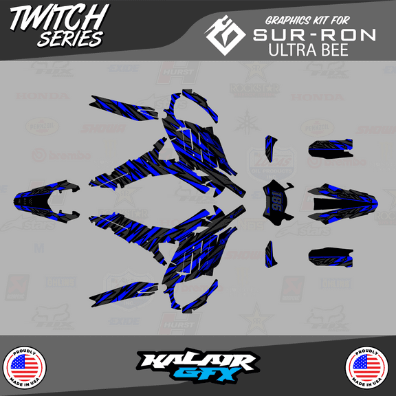 Kalair GFX Graphics Kit for Sur-ron Ultra Bee Twitch Series