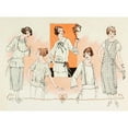 thumbnail image 2 of Anonymous 14x11 Gold Ornate Wood Frame and Double Matted Museum Art Print Titled - Delineator V99 Pl30 (1922), 2 of 4