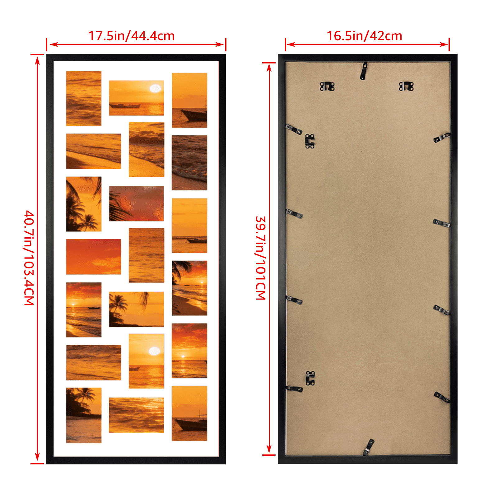 20 Opening 4x6 Collage Picture Frame for Wall Mounted