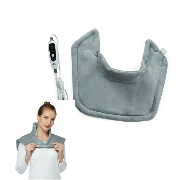 Weighted Heating Pad, Electric Fast Heating Pad, 22"x19" Heating Pad for Pain Relief & Deep Pressure Therapy, for Neck & Shoulders