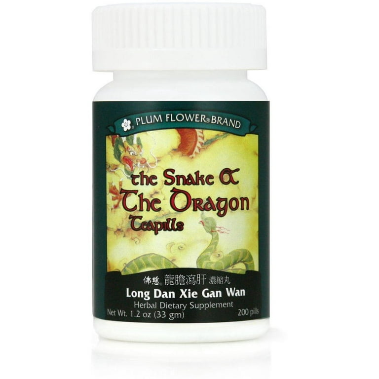 Plum Flower, Snake & The Dragon, Long Dan Xie Gan Wan, 200 ct