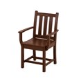 thumbnail image 1 of POLYWOOD TGD200MA Traditional Garden Dining Arm Chair in Mahogany, 1 of 3