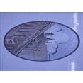 thumbnail image 1 of Ahgly Company Machine Washable Indoor Rectangle Transitional Sky Blue Area Rugs, 7' x 10', 1 of 7