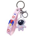 thumbnail image 1 of Space Astronaut Keychain Cute: Purse Charm Key Ring with Lanyard & Lobster Clasp, 1 of 7