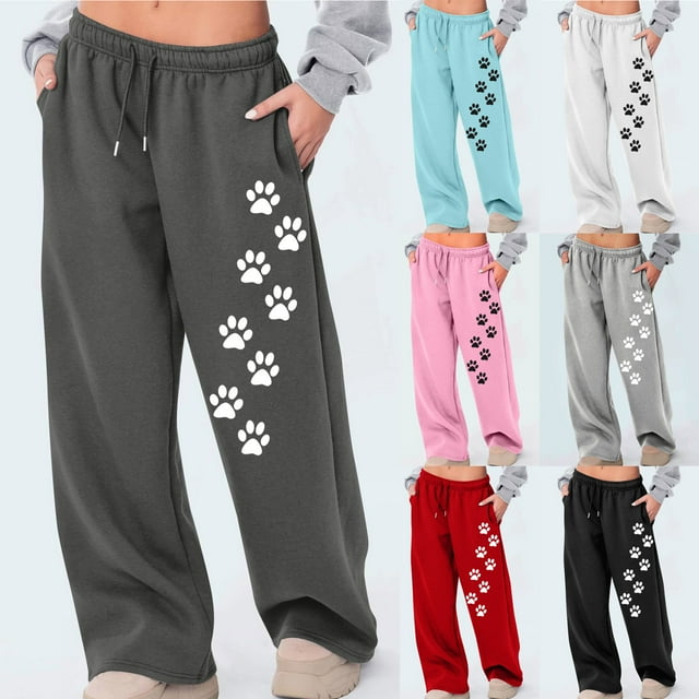 Sentmoon Wide Leg Trousers Women High Waisted Wide Leg Pants for Women Loose Solid Color Breathable Plus Size Black Pants Fall Soft and Comfortable for Runs Workouts XXL