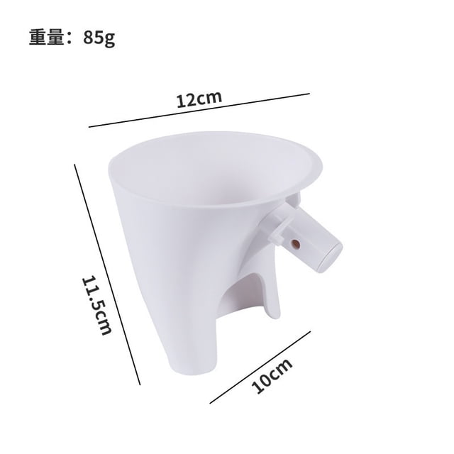 Flour Funnel for Kitchen Aid Mixer,Fit KitchenAid Tilt-Head Mixers,Kitchen Aid Accessories and Attachments,Pouring Chute for Kitchenaid Mixer, Durable Dishwasher-Safe Baking Tool