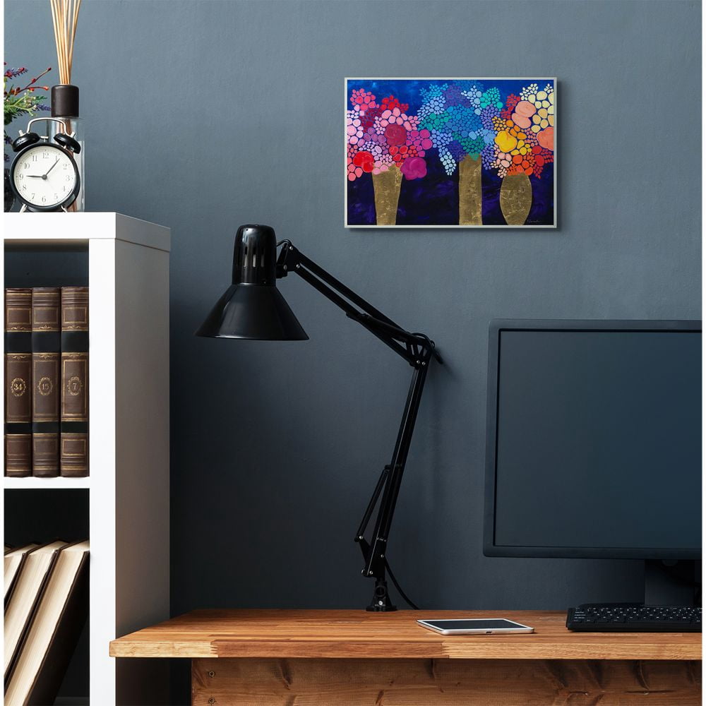 Stupell Industries Abstract Floral Bouquets Playful Multi-color Flowers Wall Plaque Design by Third and Wall