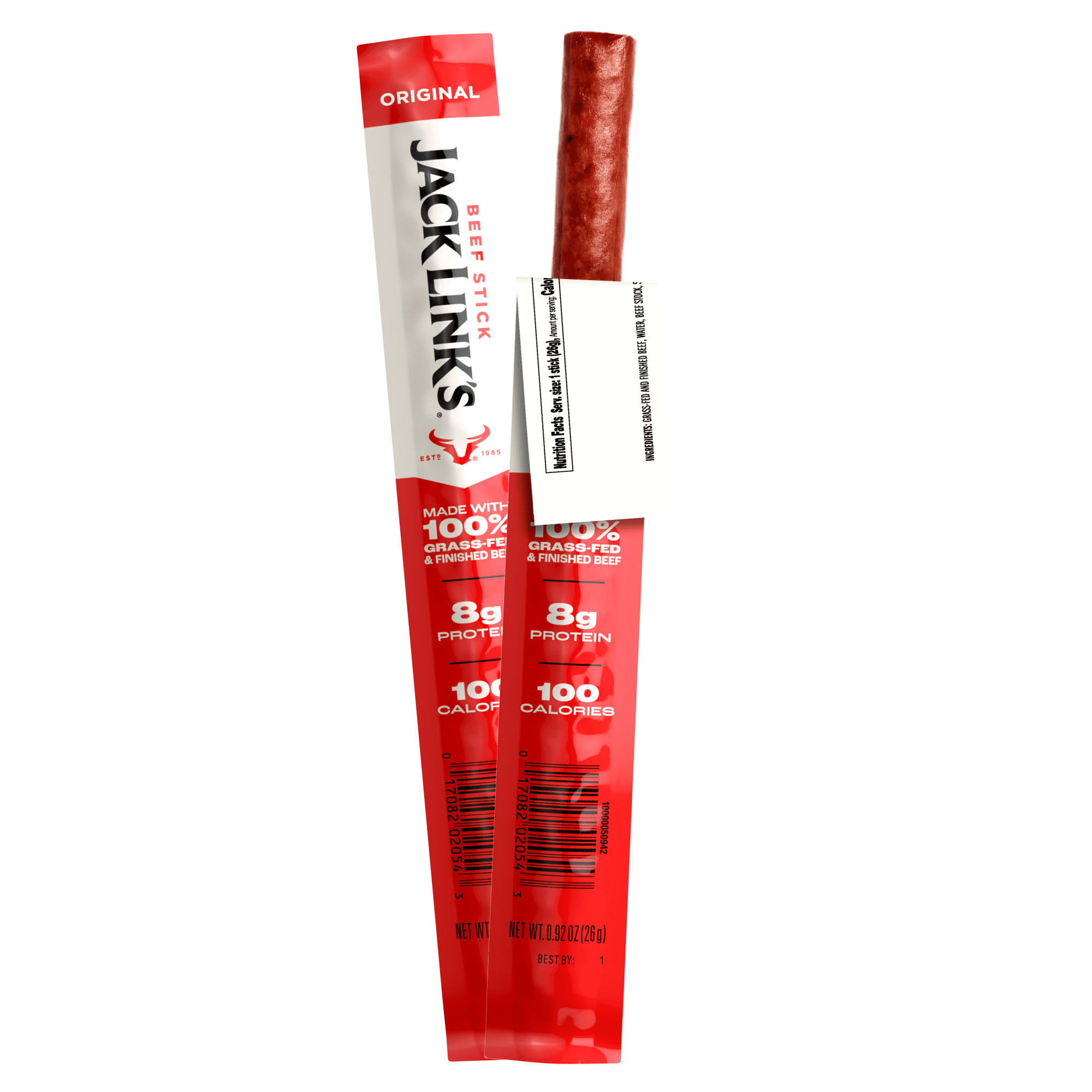 Jack Link’s Grass-Fed & Finished Original Beef Sticks, 9.2 Ounce, 10 count bag