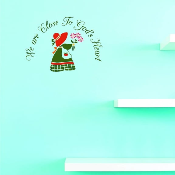 Custom Decals We Are Close To Gods Heart In The Garden Wall Art Size: 12 X 12 Inches Color: Multi