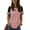 1#48-LIGHTPINK, variant on Women Tops Short Sleeve Summer Shirt for Women Baseball Tunic Top Casual Knit T Shirts Striped Light Pink Cute Tees