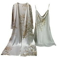 thumbnail image 2 of LSLJS Femmes Aguichant Mode Pyjamas Imprimés pour Femmes Simulation Soie Vêtements de Maison Style Mince Pyjamas Soie Glacée Robes à Bretelles Pyjamas, Nuisettes Aguichant pour Femme, 2 of 3