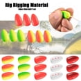thumbnail image 4 of 50pcs Hot Stoppers Night Bottom Foam Floats Ball Fishing Floats Beads Beans GREEN&YELLOW-M, 4 of 8