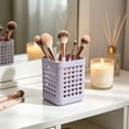 thumbnail image 3 of Clearance Under $0.84! 1PC Heart Cutout Desk Organizer, Multi-Compartment Pencil Cup Holder with Decorative Design, Plastic, for Stationery, Purple, One Size, 3 of 5