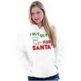thumbnail image 3 of I Put Out For Santa Christmas Cookies Unisex Plus Fleece Graphic Hoodie Brisco Brands 2X, 3 of 5