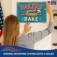 thumbnail image 4 of Bakers Gonna Bake Metal Poster by DC | Vintage Tin Sign Wall Art for Indoor Use | 12x8" Rust-Free Aluminum Decor for Kitchen | UV Protected & Weatherproof Print | Made in USA, 4 of 7