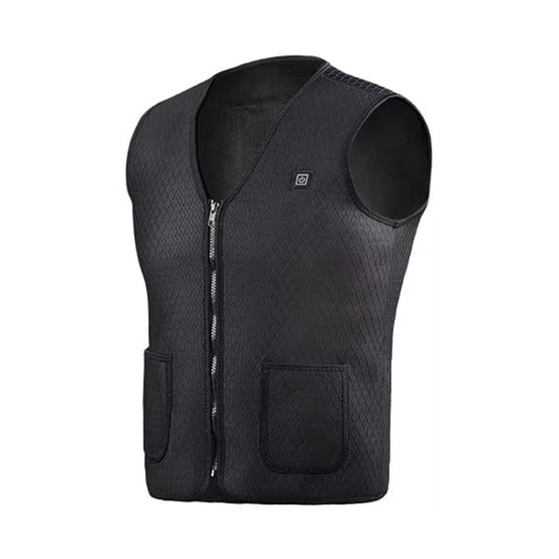 Chaleco calefactor Irfora Chaleco calefactor Carga USB Chaleco calefactor Chaleco calefactor eléctrico inteligente Ropa calefactora Sumergible Negro M Irfora Chaleco calefactor