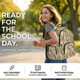 thumbnail image 2 of Kuiaobaty Camo Hunting Print Backpack Set with Lunch Bag for Teens 17 Inch Backpack and Pencil Case with Zipper Reusable Insulated Lunch Box and Pencil Pouch for School Camping, 2 of 7