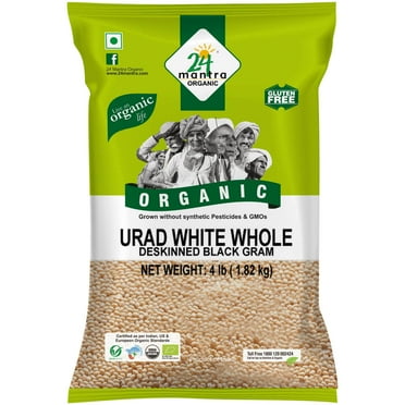 24 Mantra Organic Urad White Whole 2lb
