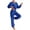 Blue, variant on UAMVSH Womens Fleece Sets Warm Winter Long Sleeve Crew Neck Tops and Elastic Waist Cinch Bottom Pants Fuzzy Fluffy 2 Piece Outfits(X-Large,Red)