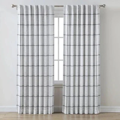 1Pc 50X95 Blackout Window Curtain Panel Gray - Threshold