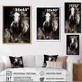 thumbnail image 4 of Designart "White Horse Stallions II" Animals Floater Framed Wall Art Print, 4 of 7