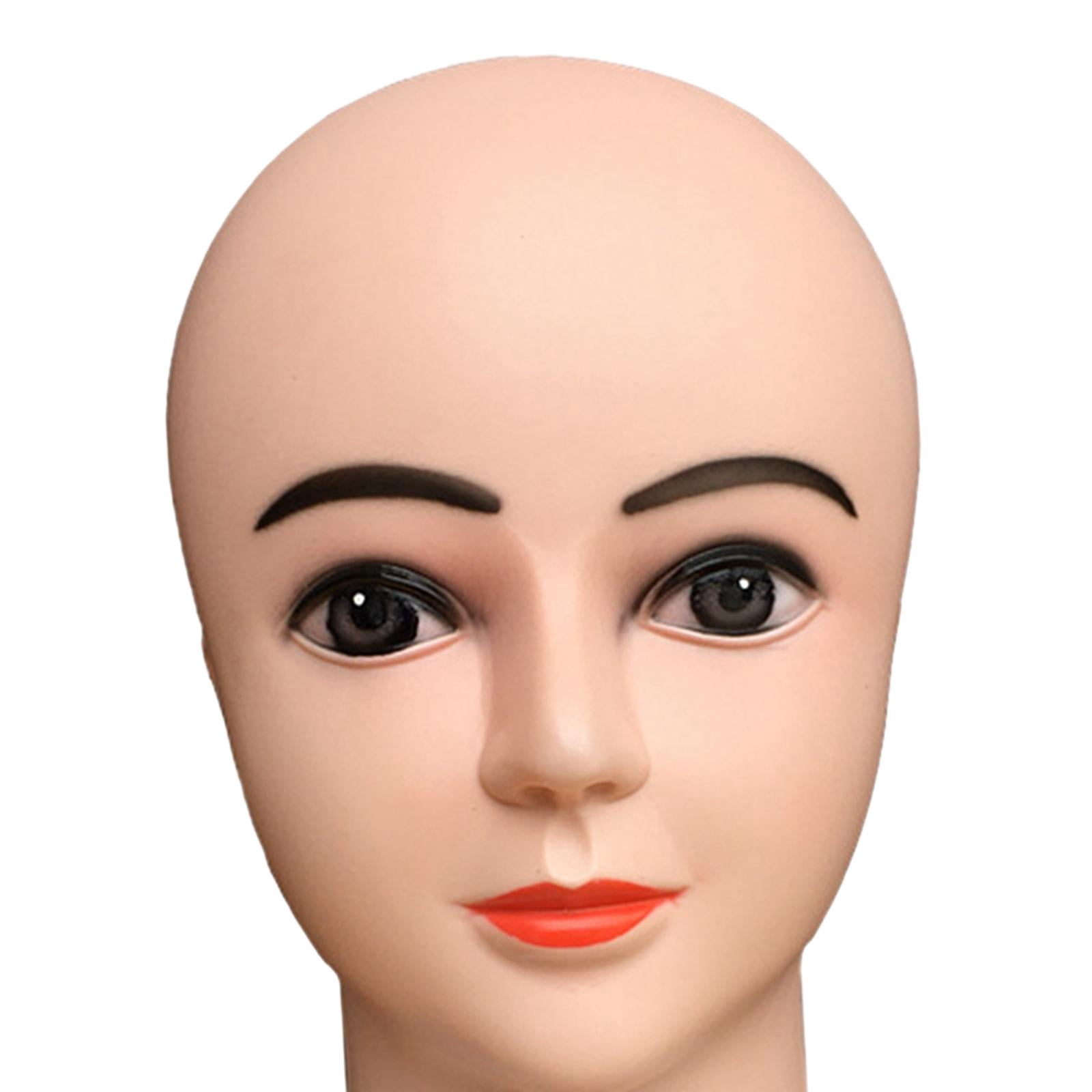 Female Bald Mannequin Head Holder Professional Stable Base with Makeup Durable Hat Display Rack Manikin Head for s Making Styling