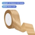 thumbnail image 2 of Uxcell 24 Yards Khaki Satin Ribbon, Polyester for Gift Wrapping Wedding Decoration, 2 of 6