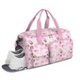 thumbnail image 2 of Women Men Gym Bag,Princess Castle Pattern Small Duffle Bag Spend the Night Bags for Women with Shoes Compartment Washbag,Detachable Shoulder Strap,19.7x8.3x11 Inches, 2 of 5